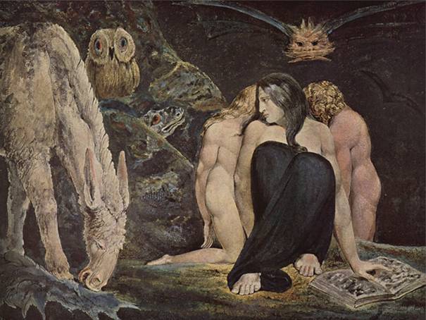 The Night of Enitharmon's Joy or Hekate (Blake, 1795)